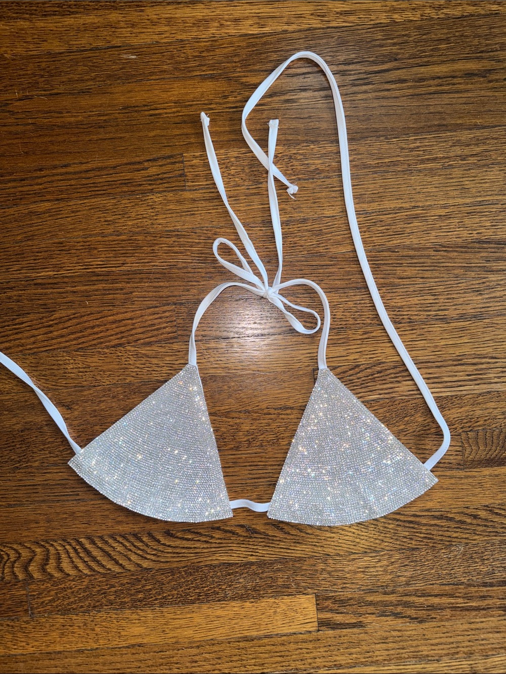 Rhinestone bra top